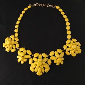 J. Crew Yellow Flower Necklace